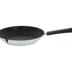 CRISTEL Poêle Mutine Ø 24 cm Manche Fixe Anti-Adhésive Inox* Poêles