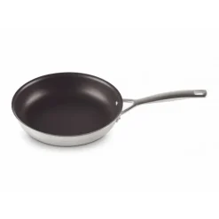 LE CREUSET Poêle Profonde en Inox Anti-Adhésif 24 cm* Poêles