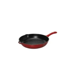CHASSEUR Poêle-gril en Fonte rond 25 cm Rouge* Grills|Poêles