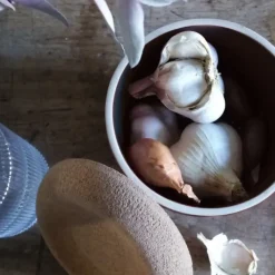 EMILE HENRY Pot à Ail en Céramique 0,94 l Argile* Conservation