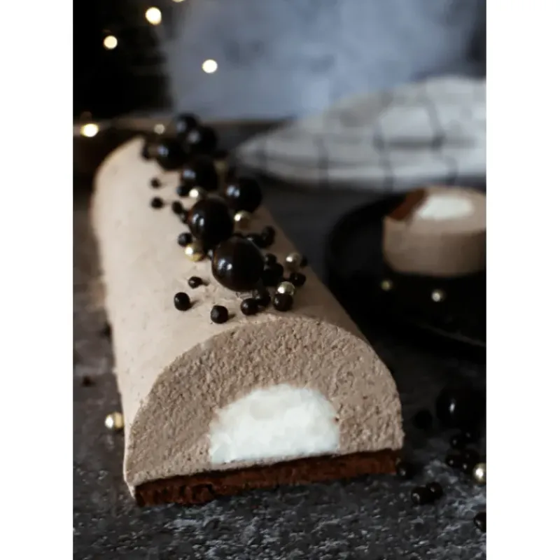 SCRAPCOOKING Pot de Décors en Perles Or et Chocolat Noir 50 g* Décoration Comestible