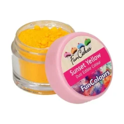 FUNCAKES Poudre comestible Jaune orangé 2,5 g* Colorants Alimentaires