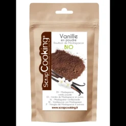 SCRAPCOOKING Poudre Vanille Bourbon Madagascar Bio 8 g* Produits Bio|Gousse De Vanille