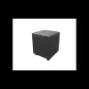 2IMAHL Pouf Carré en Tissu Gris Lisbonne* Mobilier Restaurant
