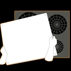 PEBBLY Protection Plaque de Cuisson en Verre 57 x 50 cm Noir* Planches À Découper