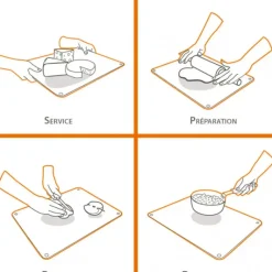 PEBBLY Protection Plaque de Cuisson en Verre 57 x 50 cm Noir* Planches À Découper