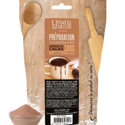 PATISDECOR Préparation Instantanée pour Boisson Cacao 300 g Patisdécor* Préparation Pâtisserie
