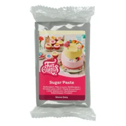 FUNCAKES Pâte à Sucre Gris pierre 250g* Pâte À Sucre