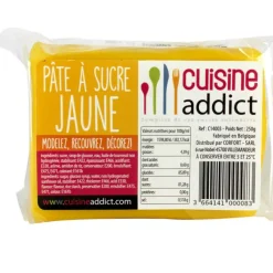 CUISINEADDICT Pâte à Sucre Jaune 250g* Pâte À Sucre