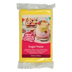 FUNCAKES Pâte à Sucre Jaune 250g* Pâte À Sucre