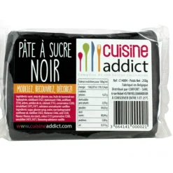 CUISINEADDICT Pâte à Sucre Noir 250g* Pâte À Sucre