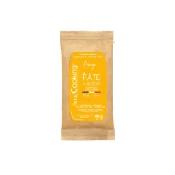 SCRAPCOOKING Pâte à Sucre Orange 100 g* Trancheuse Electrique|Pâte À Sucre