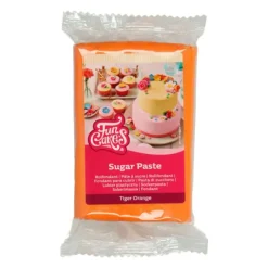 FUNCAKES Pâte à Sucre Orange Tigre 250 g* Pâte À Sucre