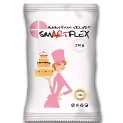 SMARTFLEX Pâte à Sucre Rose Baby Pink Velvet 250g* Produits Sans Gluten|Pâte À Sucre