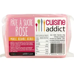 CUISINEADDICT Pâte à Sucre Rose 250g* Pâte À Sucre