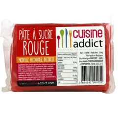 CUISINEADDICT Pâte à Sucre Rouge 250g* Pâte À Sucre