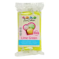 FUNCAKES Pâte à Sucre Vert Citron 250g* Pâte À Sucre