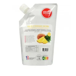FRUITS ROUGES & CO Purée d'Ananas 1kg* Purée De Fruits, Coulis De Fruits
