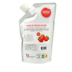 FRUITS ROUGES & CO Purée de Fraise 1kg* Purée De Fruits, Coulis De Fruits