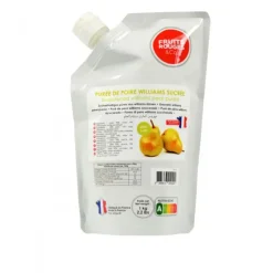 FRUITS ROUGES & CO Purée de Poire Williams 1kg* Purée De Fruits, Coulis De Fruits