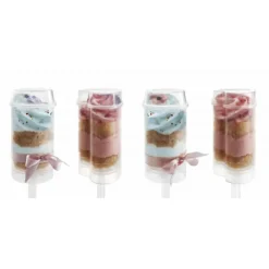IBILI Push up Cakes Ø 5 cm x H 9,5 cm (x4)* Moules À Gâteaux