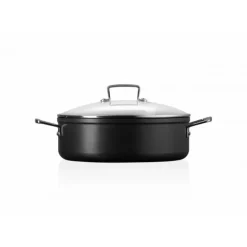 LE CREUSET Rondeau avec Couvercle 28 cm Anti-Adhérent Les Forgées* Casseroles