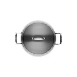 LE CREUSET Rondeau avec Couvercle 24 cm Anti-Adhérent Les Forgées* Casseroles