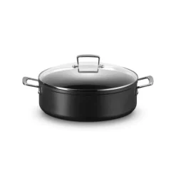 LE CREUSET Rondeau avec Couvercle 30 cm Anti-Adhérent Les Forgées* Casseroles