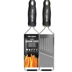 MICROPLANE Râpe à Julienne Gourmet Noir* Mandoline De Cuisine|Râpe À Légumes