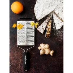 MICROPLANE Râpe Double Lame Fine et Gros Grains Gourmet* Zesteur|Râpes À Fromage