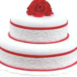 PATISDECOR Ruban Pate à Sucre Blanc Arabesque 1,25 m x H 5 cm Patisdécor* Décoration Comestible