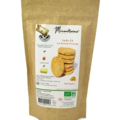 MIRONTAINE Sablés BIO aux Eclats d'Orange 295g* Produits Bio|Préparation Pâtisserie