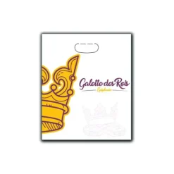 CUISINEADDICT Sac à Galette Ingraissable 30x35cm Motif Couronne x100* Emballage Alimentaire