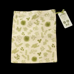 PEBBLY Sac à Vrac Coton Bio Vert 25 x 30 cm* Sac En Tissu