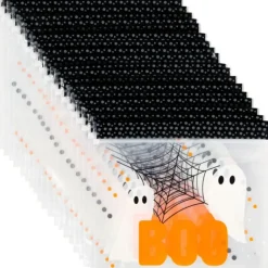 WILTON Sachet Bonbon Fantômes Boo 20 x 17 cm (x20)* Emballage Alimentaire