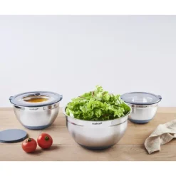 MASTRAD Saladiers Inox (x3)* Servir, Présenter|Bassines De Cuisine