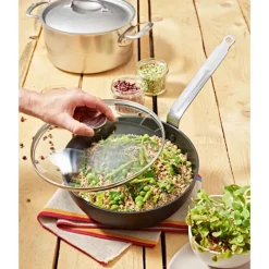 DE BUYER Sauteuse Bombée Anti Adhésive Ø 28 cm Choc Intense* Sauteuses