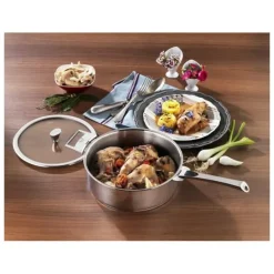 CRISTEL Sauteuse Casteline Ø 26 cm Manche Amovible Inox* Sauteuses