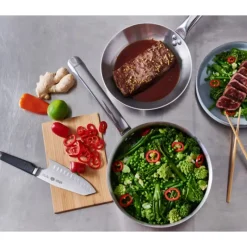 DE BUYER Sauteuse Droite Inox Ø 24 cm Alchimy* Sauteuses