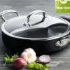 GREENPAN Sauteuse en Céramique 30 cm et son couvercle, collection BARCELONA PRO ™* Sauteuses