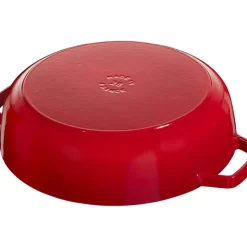 STAUB Sauteuse en Fonte Chistera 24 cm Rouge Cerise* Sauteuses