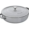 STAUB Sauteuse en Fonte Chistera 24 cm Gris Graphite* Sauteuses