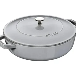 STAUB Sauteuse en Fonte Chistera 24 cm Gris Graphite* Sauteuses