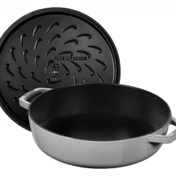 STAUB Sauteuse en Fonte Chistera 24 cm Gris Graphite* Sauteuses