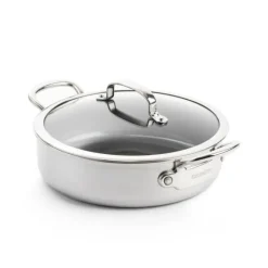 GREENPAN Sauteuse Inox Ø 26 cm avec Couvercle PREMIERE* Sauteuses