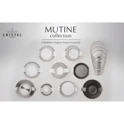 CRISTEL Sauteuse Mutine Ø 28 cm Manche Amovible Anti-Adhésive Inox* Sauteuses