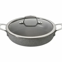 BALLARINI Sauteuse Pierre 28 cm avec couvercle et poignées Salina Granitium* Sauteuses
