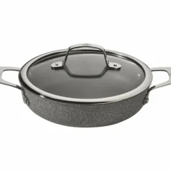 BALLARINI Sauteuse Pierre 24 cm avec couvercle et poignées Salina Granitium* Sauteuses