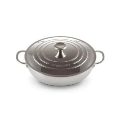 LE CREUSET Sauteuse Provençale Inox Signature 30 cm et couvercle* Sauteuses