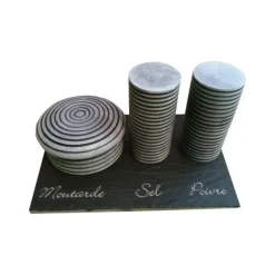 LEBRUN Service Sel, Poivre, Moutarde, Pierres hautes, par* Moulin
